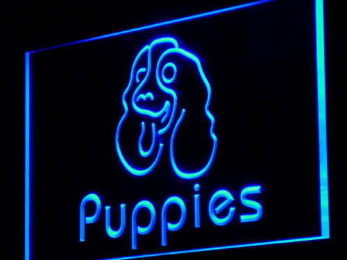 Puppies Dog Pet Shop Display Neon Light Sign